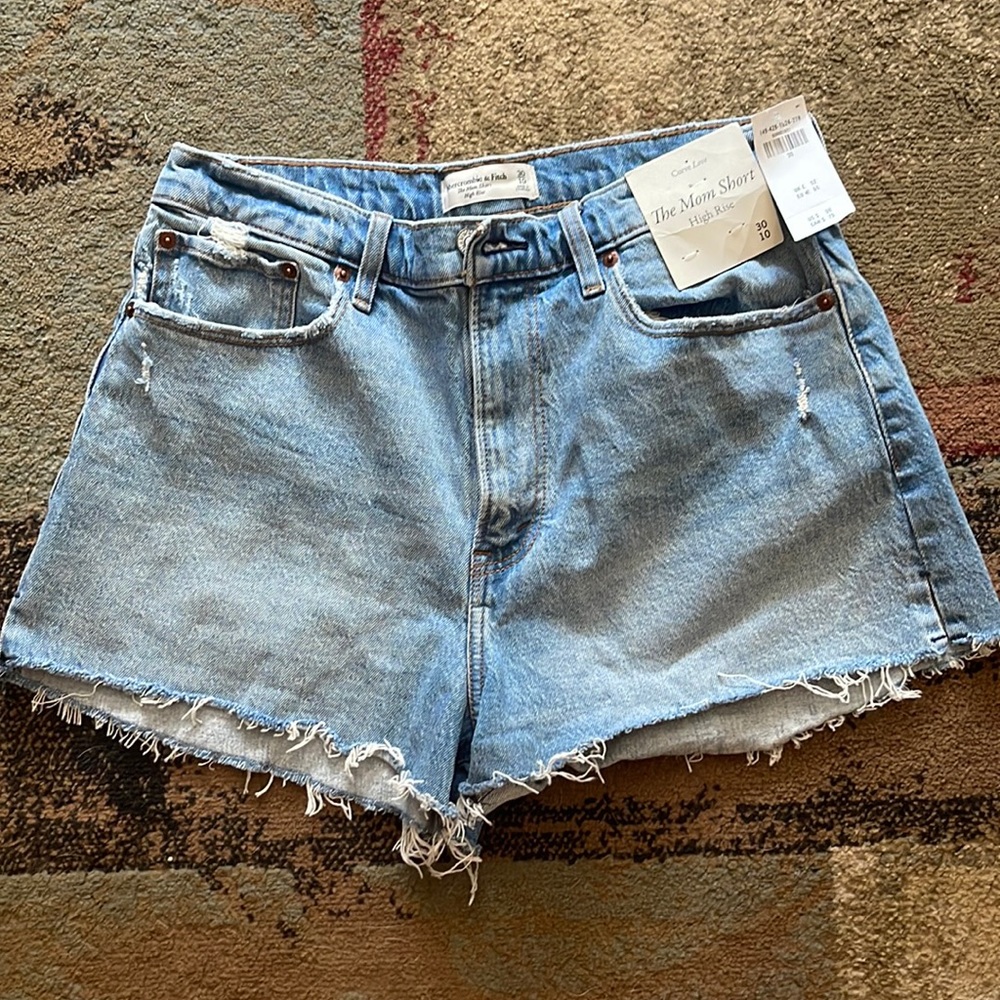 Abercrombie & Fitch Curve love high rise shorts